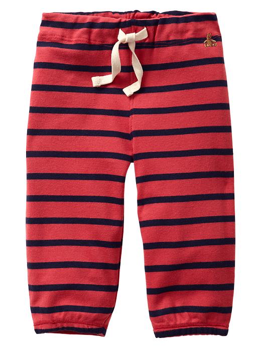 1 of 8 showing, with the color faded red of product Stripe pants