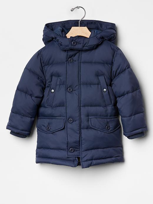 2 of 8 showing, with the color deep sailor blue of product Warmest puffer parka