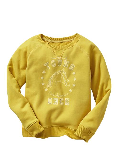 1 of 8 showing, with the color gold digger of product Embellished graphic sweatshirt