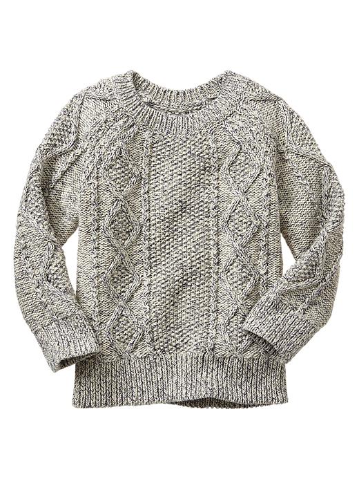 View large product image 1 of 1. Chunky cable knit sweater