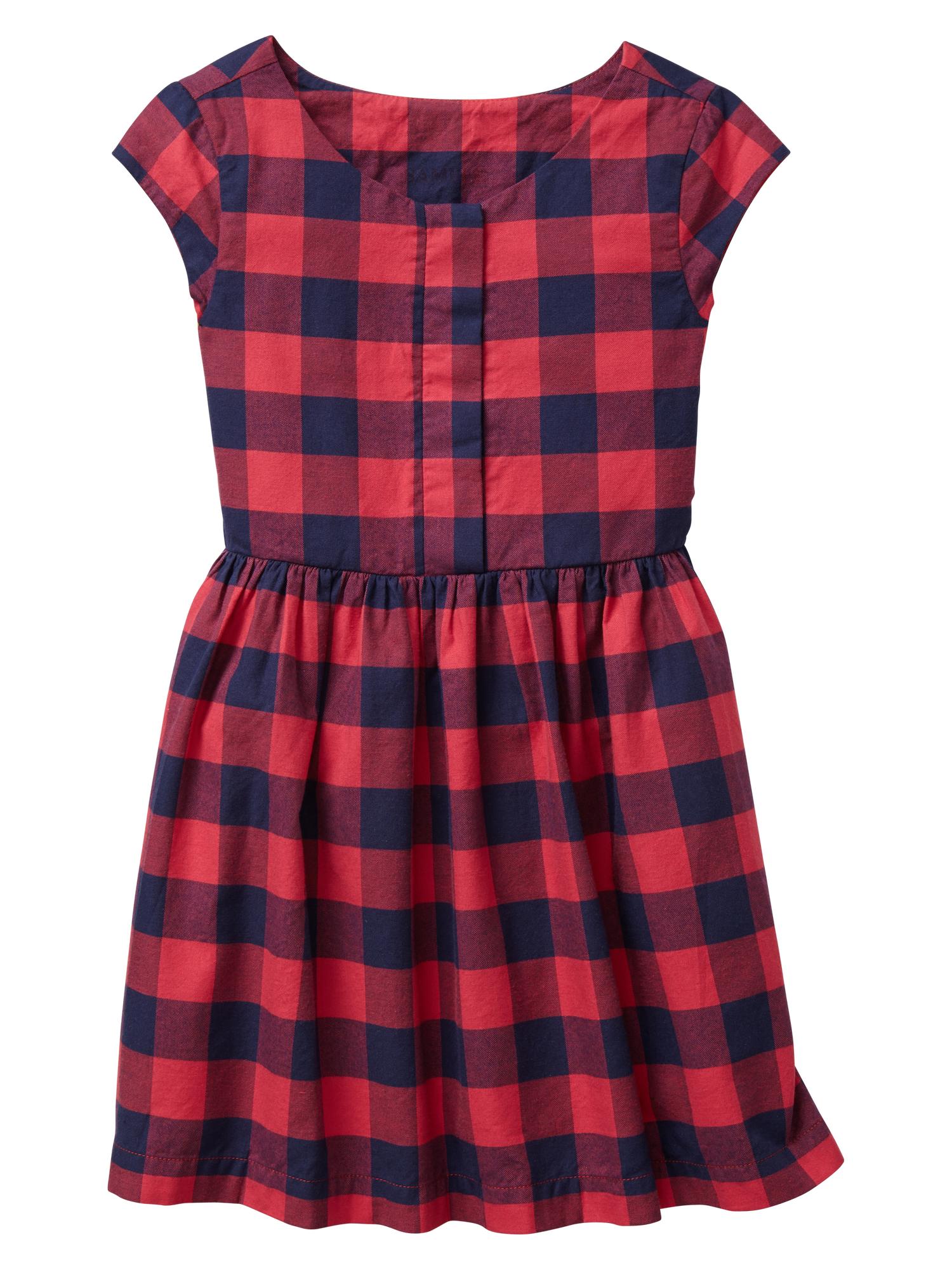 Gap buffalo cheap plaid dress
