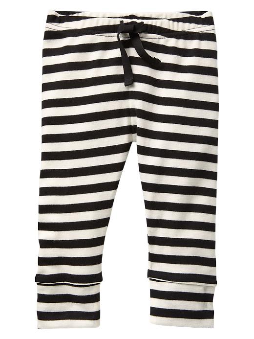 1 of 8 showing, with the color ivory frost of product Stripe banded pants