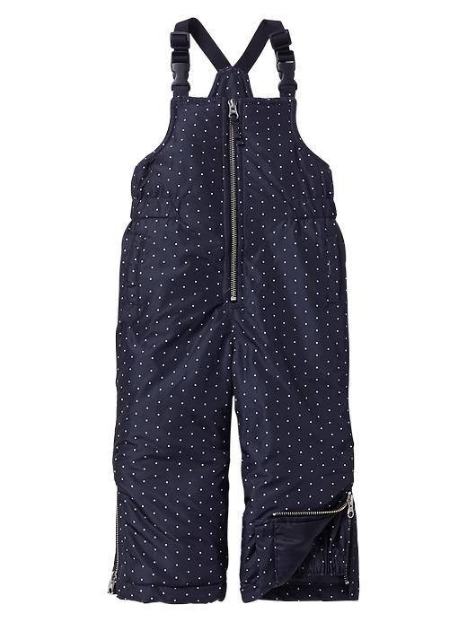 1 of 8 showing, with the color dark night of product PrimaLoft® printed bib snow pants