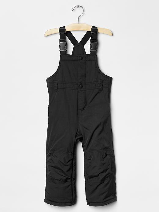 1 of 8 showing, with the color true black of product PrimaLoft® bib snow pants
