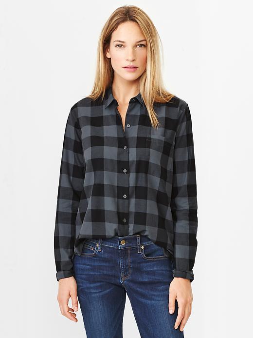 1 of 8 showing, with the color blue check of product Buffalo plaid shirt