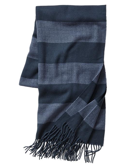 1 of 8 showing, with the color blue heather of product Rugby scarf