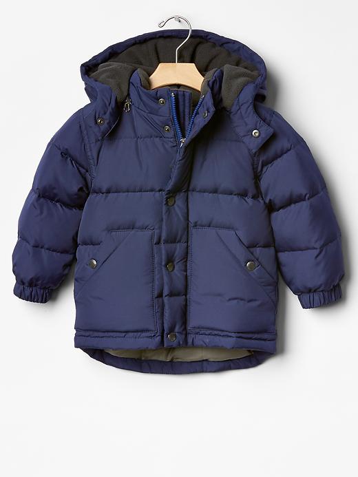 1 of 8 showing, with the color dark night of product PrimaLoft® Luxe classic puffer jacket