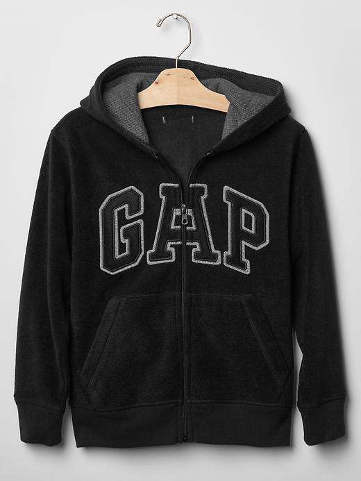 1 of 8 showing, with the color true black of product Pro Fleece arch logo zip hoodie