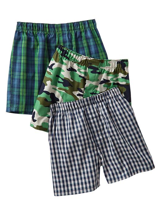 1 of 8 showing, with the color bas multi of product Camo boxers (3-pack)