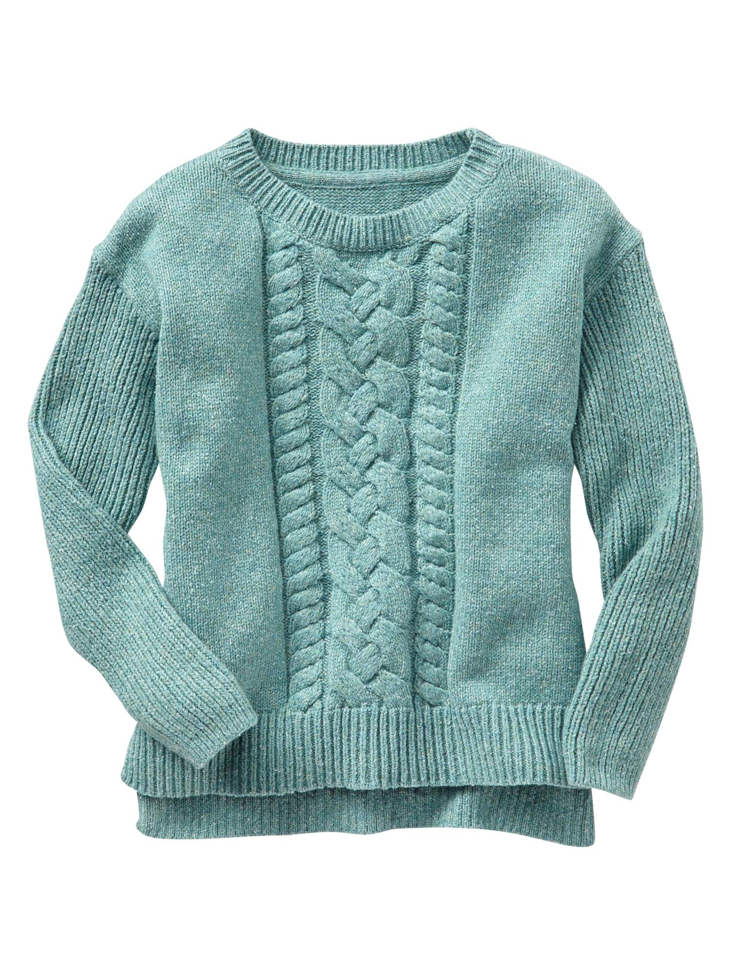 Boxy cable knit sweater 2025