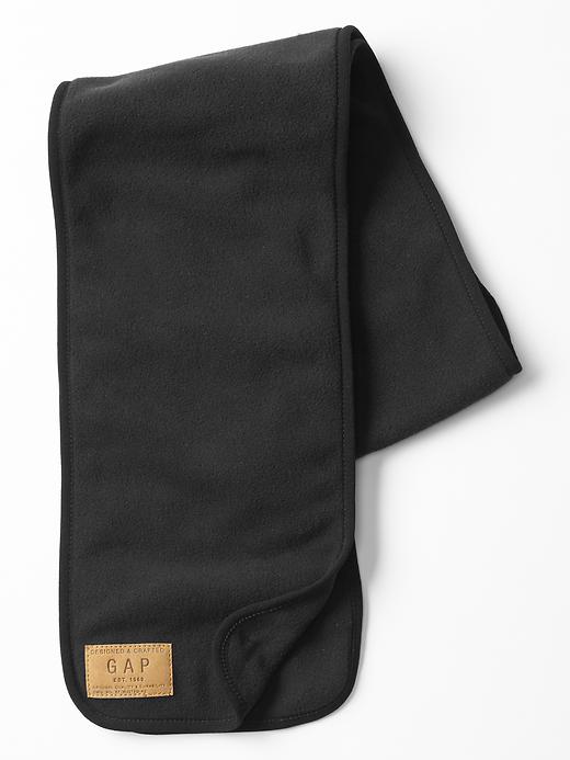 1 of 8 showing, with the color true black of product Pro Fleece contrast scarf