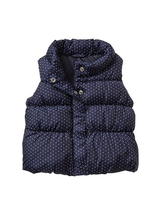 1 of 8 showing, with the color dark night of product Puffer vest