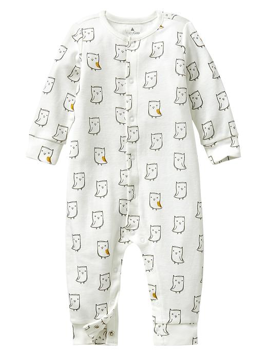 1 of 8 showing, with the color new off white of product Owl one-piece