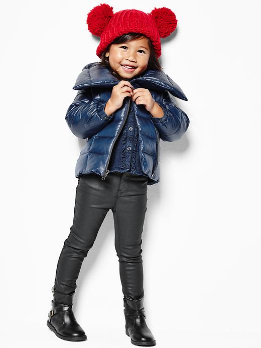2 of 8 showing, with the color vintage navy of product Warmest zip puffer jacket