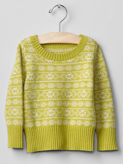 1 of 8 showing, with the color green grape of product Fair isle sweater