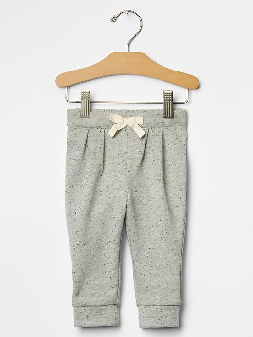 1 of 8 showing, with the color gray of product Speckled pleat pants