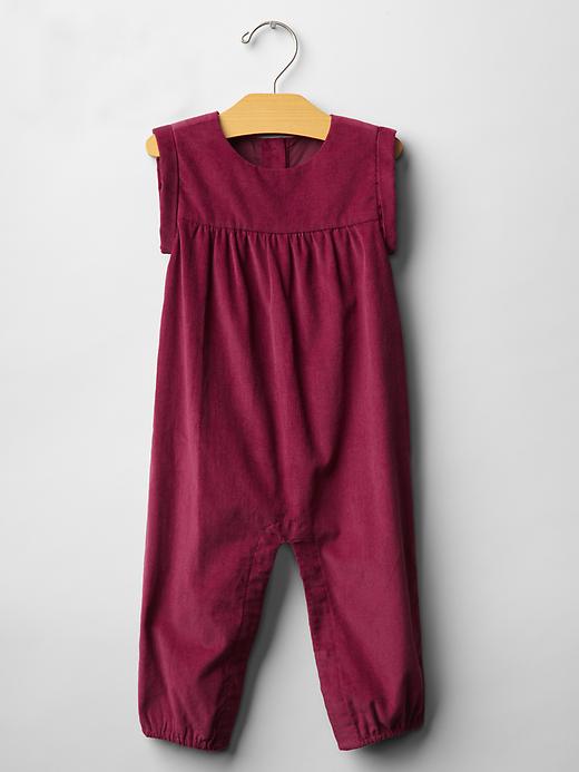 1 of 8 showing, with the color kidney bean of product Shirred cord one-piece