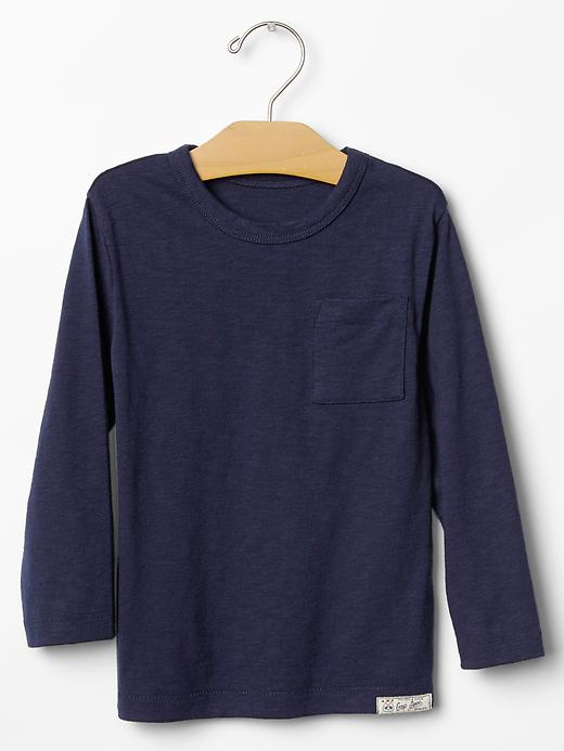 View large product image 1 of 1. Solid slub tee