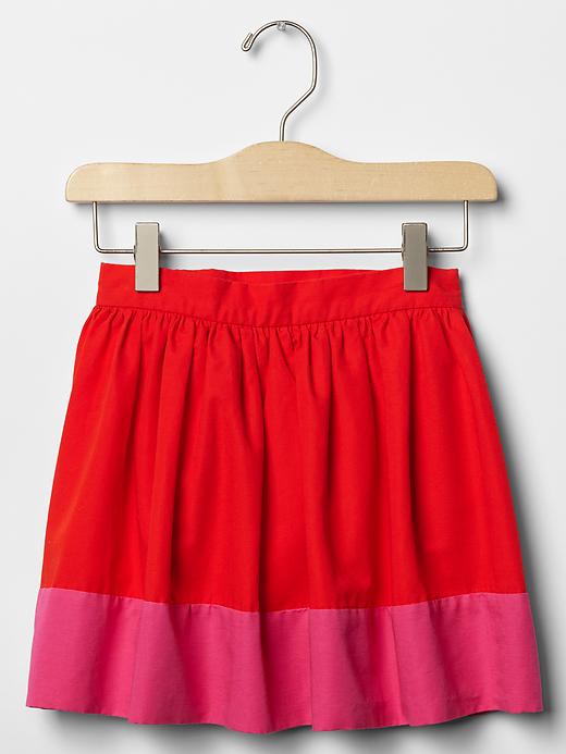 1 of 8 showing, with the color POSTER RED 527 of product Kate Spade New York ♥ GapKids colorblock skirt