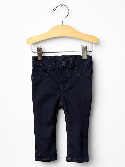 1 of 8 showing, with the color dark indigo of product Legging jeans