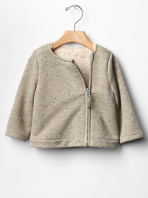 1 of 8 showing, with the color gray of product Speckled jacket