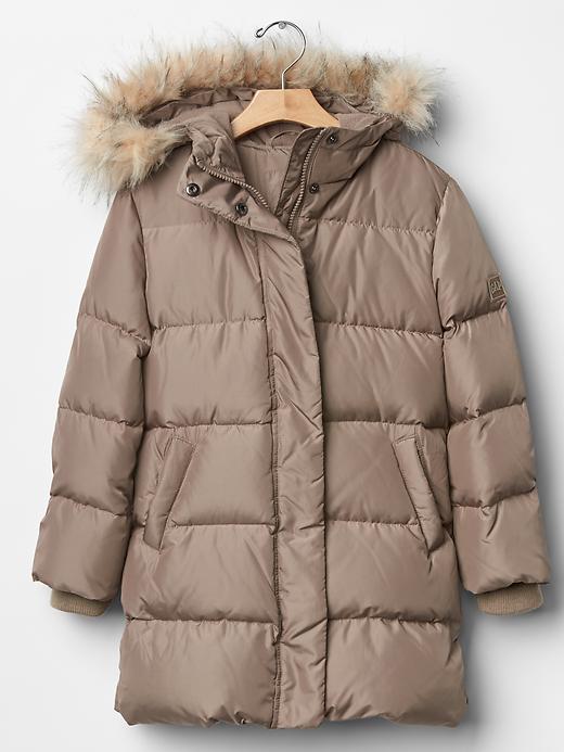 1 of 8 showing, with the color trigger brown of product Warmest down long puffer jacket
