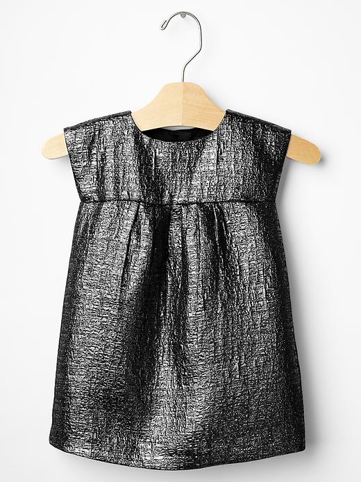 1 of 8 showing, with the color dark pewter of product Festive shimmer party dress