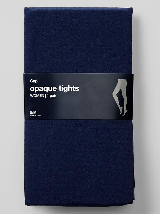1 of 8 showing, with the color dark night of product Opaque tights