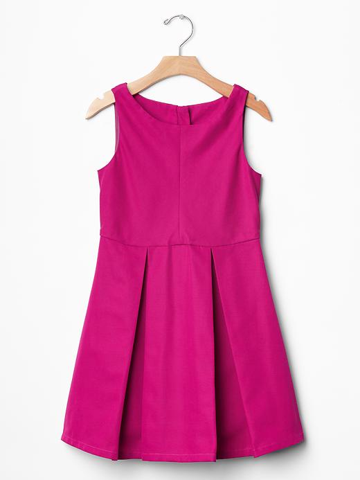 1 of 8 showing, with the color fuchsia bell of product Pink pleat party dress