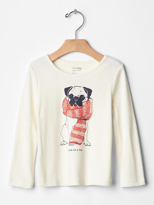1 of 8 showing, with the color dog graphic of product Festive graphic tee