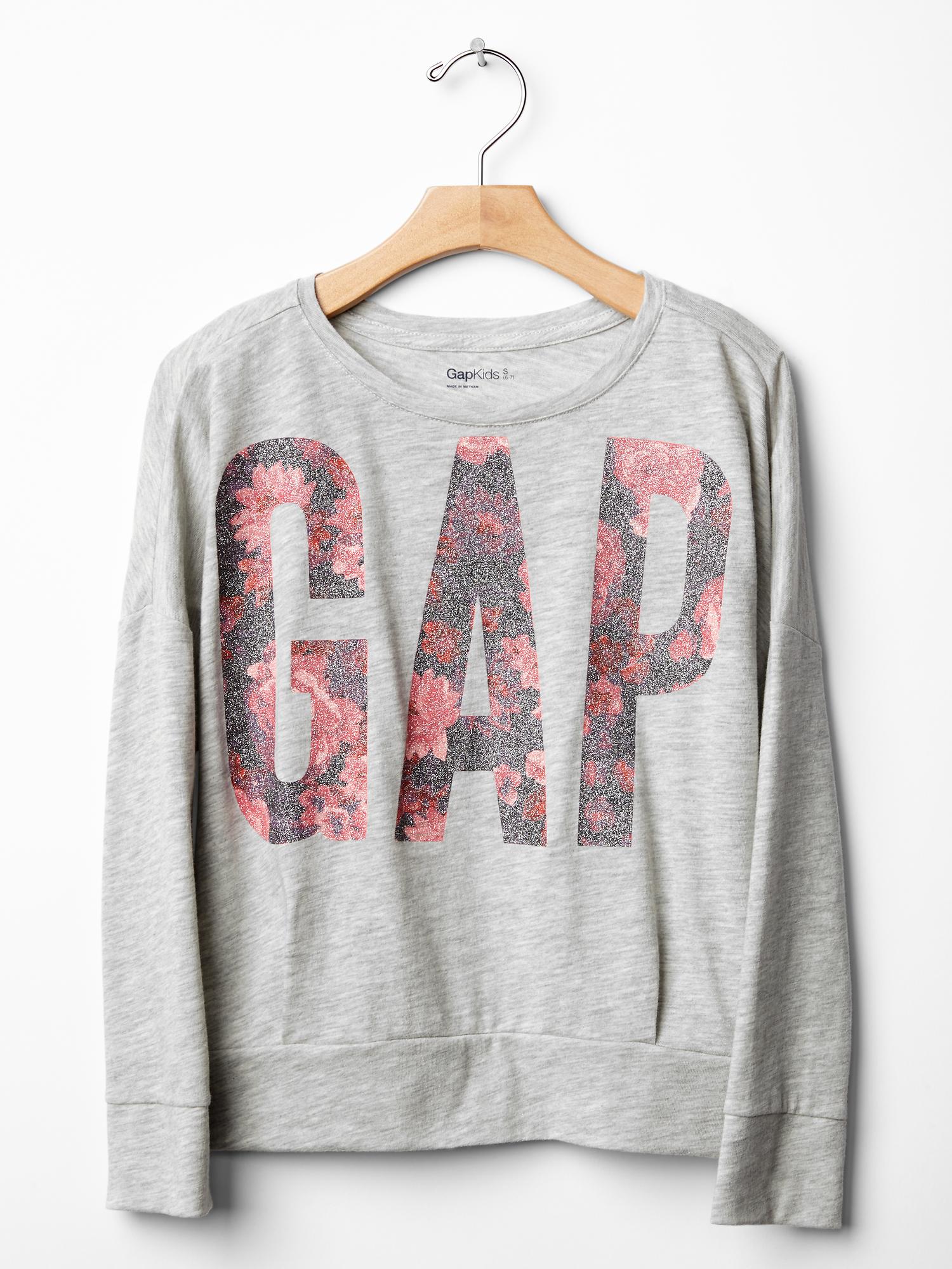 Floral logo dolman tee Gap