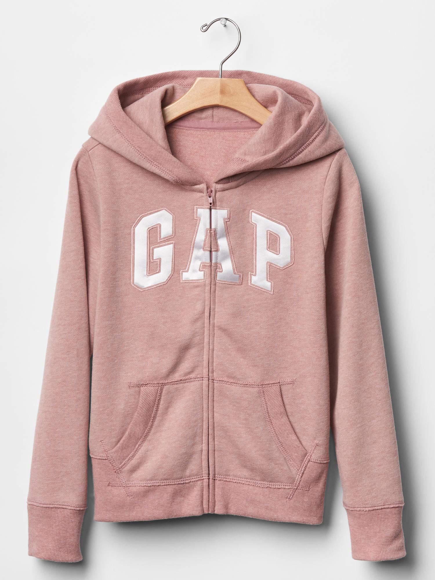 Adult gap arch hotsell mock zipup hoodie