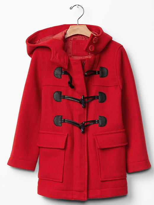 1 of 8 showing, with the color red of product Duffle coat