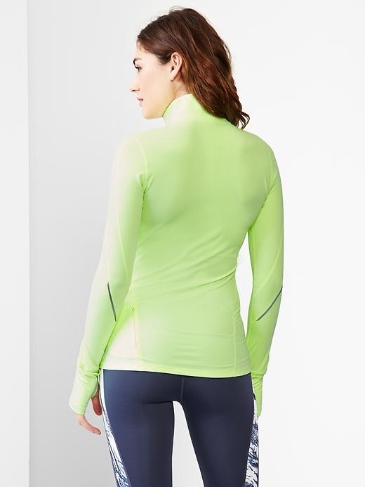 2 of 8 showing, with the color alluring yellow of product GapFit half-zip pullover
