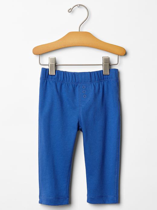1 of 8 showing, with the color matisse blue of product Jersey knit pants