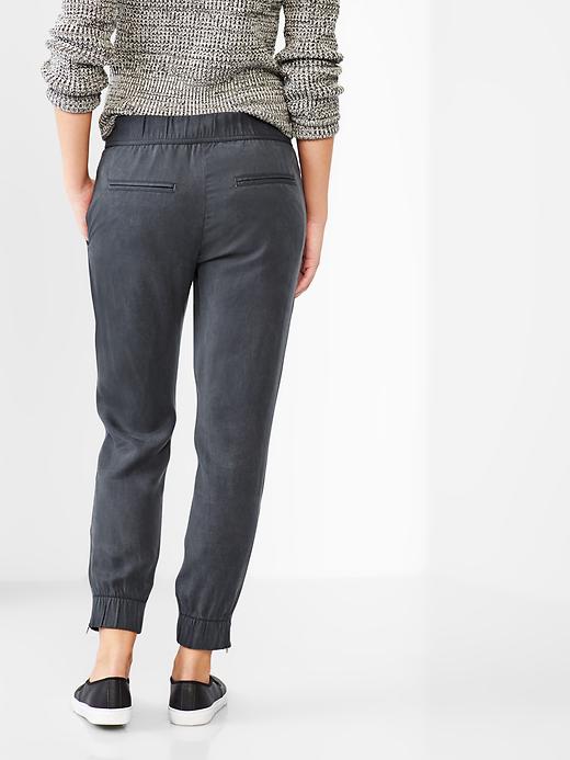 2 of 8 showing, with the color cool lake blue of product TENCEL™ jogger pants