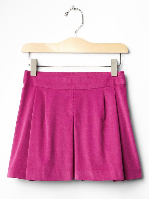 View large product image 1 of 1. Cord pleated skirt