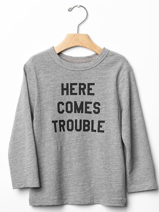 1 of 8 showing, with the color heather grey of product JACK SPADE ♥ GapKids statement tee