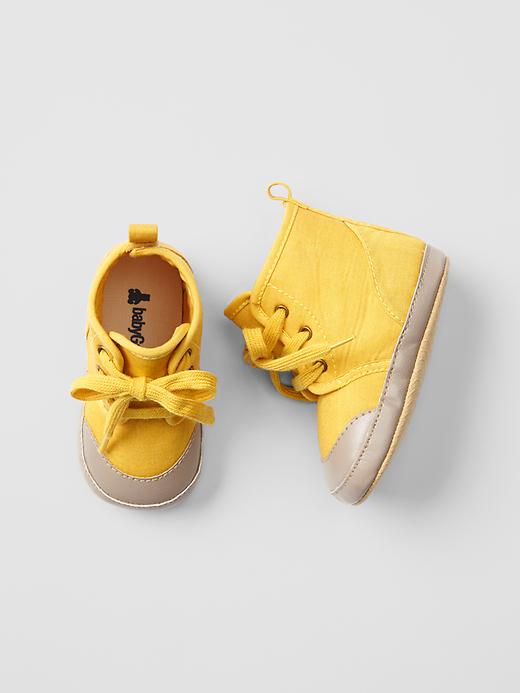 1 of 8 showing, with the color gold of product Hi-top sneakers