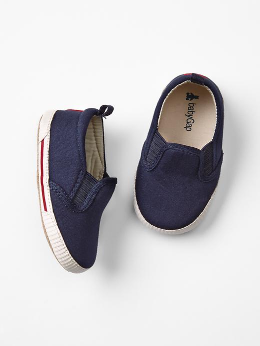 View large product image 2 of 2. Heart U slip-on sneakers