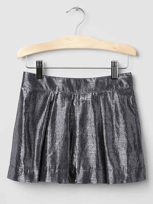 1 of 8 showing, with the color metallic silver of product Festive shine party skirt