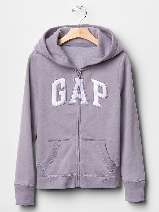 Arch logo zip hoodie outlet