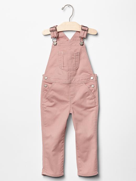 1 of 8 showing, with the color willow pink of product Denim overalls