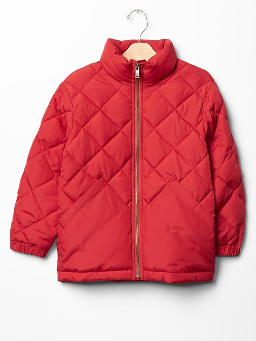 1 of 8 showing, with the color red of product Quilted jacket