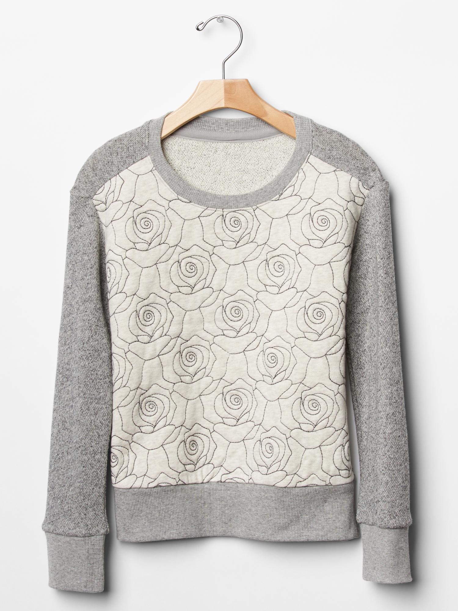 Gap quilted top sweatshirt