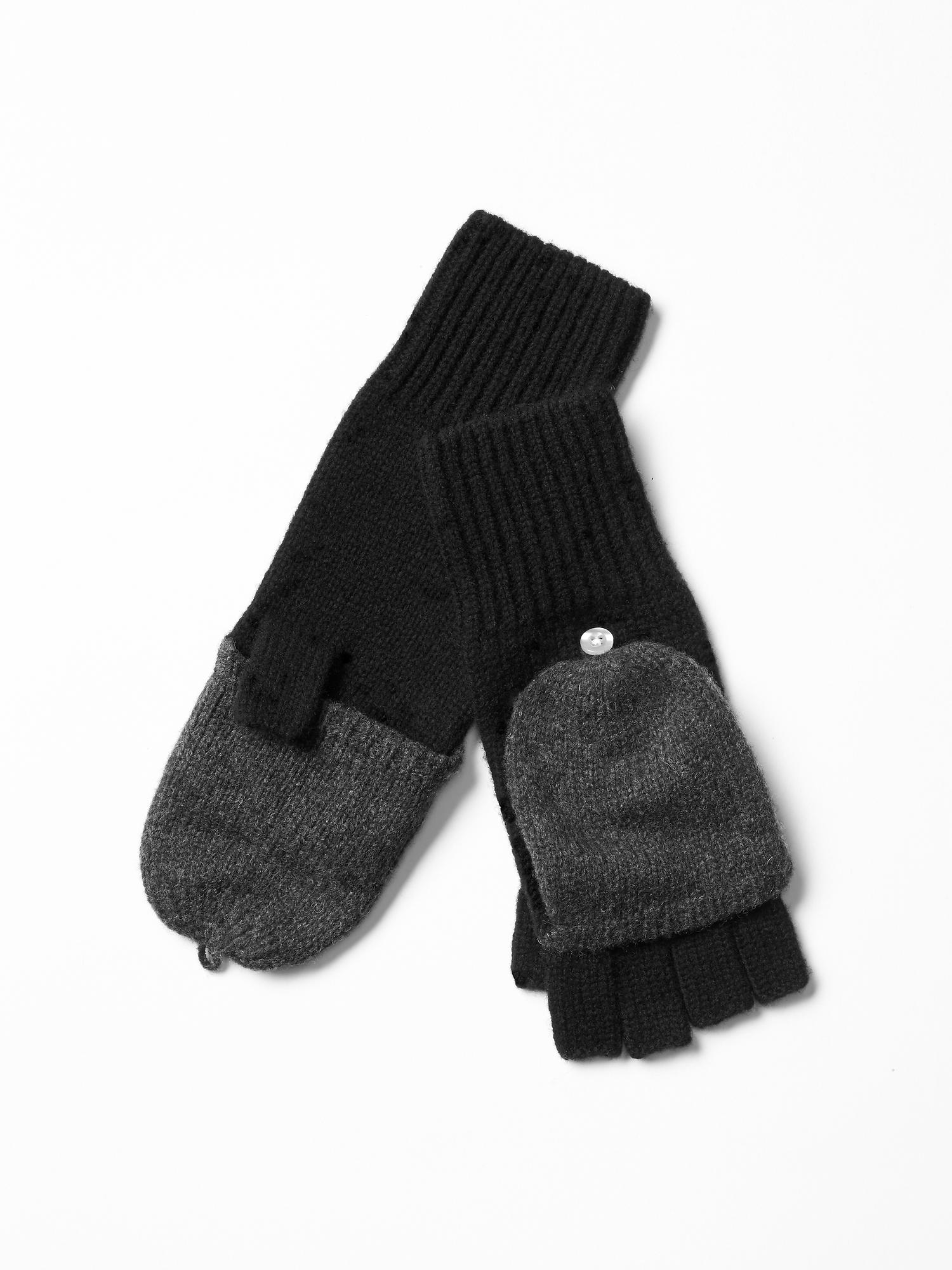 Convertible wool mittens Gap