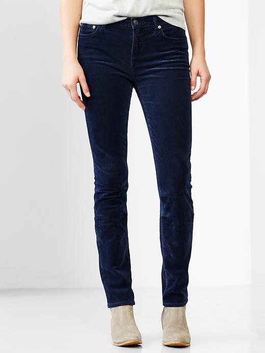 1 of 8 showing, with the color dark night of product 1969 mid-rise real straight cords
