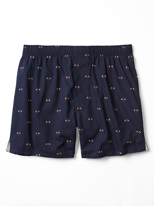 1 of 8 showing, with the color dark night of product Ax print boxers