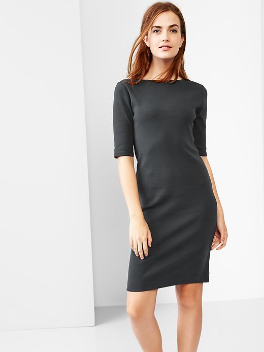 1 of 8 showing, with the color midnight fog of product Ballet-back dress