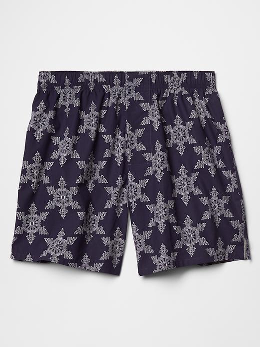 1 of 8 showing, with the color dark night of product Snowflake boxers